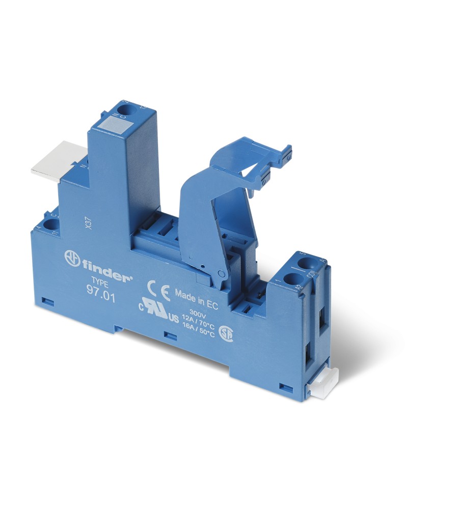 Finder 97017SMA relės lizdas su gnybtais, 16 A