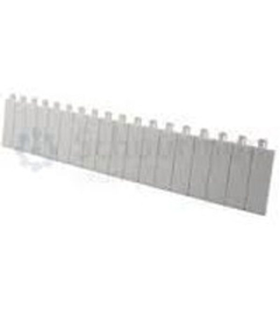 Uždarymo plokštė 18 modulių - atskiriami į modulius arba 1/2 modulių - baltos spalvos