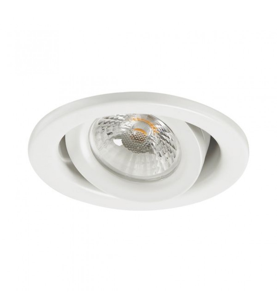 SYLFIRE LED pakreipiamas šviestuvas 830° pritemdyta balta spalva, nuolatinė srovė