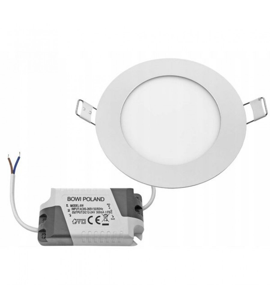 LED apatinis apšvietimas 6W ROUND GERD 3000K Ø119x20mm 230V