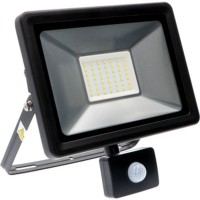 Prožektorius – 50W 4500lm 4000K IP44 – Jutiklis – juodas