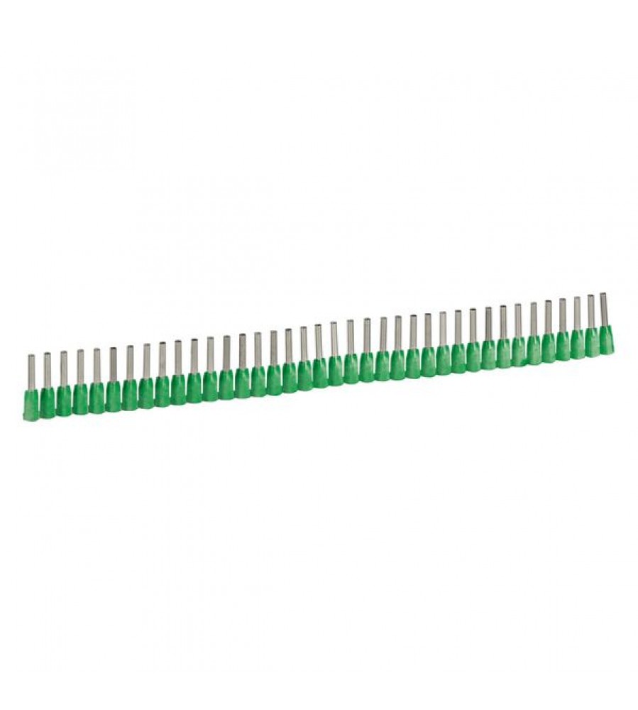 Įvorė su izoliaciniu flanšu Starfix - kabelio sekcijai 0,34 mm² - žalia