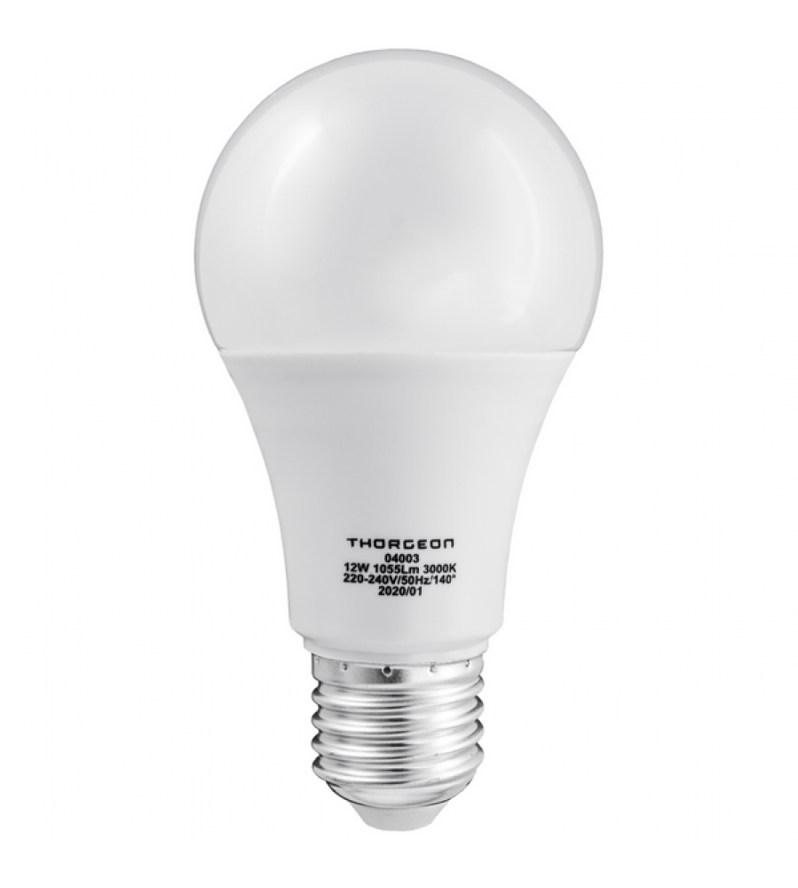 LED lemputė 12W E27 A60 3000K 1055lm THORGEON