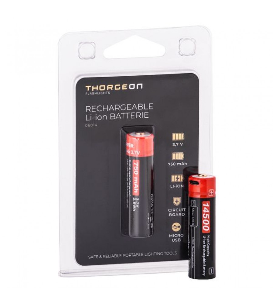Įkraunamas ličio jonų akumuliatorius 3.7V 750Mah THORGEON
