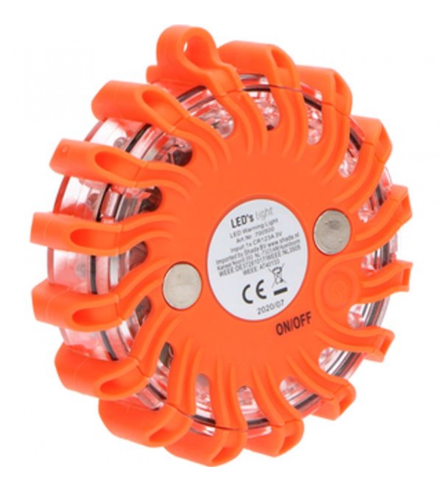 Apsauginė lemputė – 2W IP67 CR123 – raudona