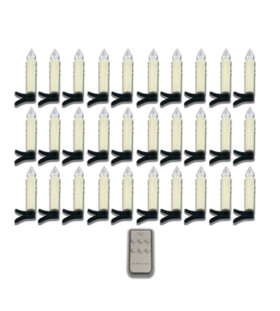 Žvakių lemputės - 2400K IP20 3x AAA - X-Mas - 30 vnt.