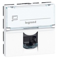 RJ45 lizdas Mosaic kategorija 5e UTP 2 moduliai balti