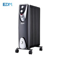 Radiatorius "BLACK EDITION" be alyvos 8 elementai 1500W 07127