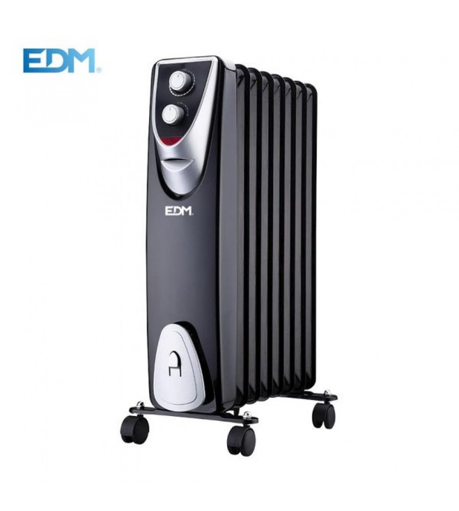 Radiatorius "BLACK EDITION" be alyvos 8 elementai 1500W 07127