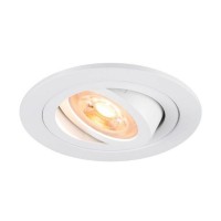 NAUJAS TRIA® 75, įleidžiamas lubų šviestuvas, apvalus, maks. 10W GU10, baltas