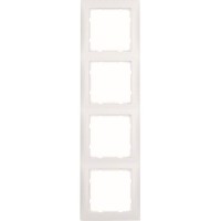 Frame 4gang, S.1, p. baltas, matinis, plastikinis