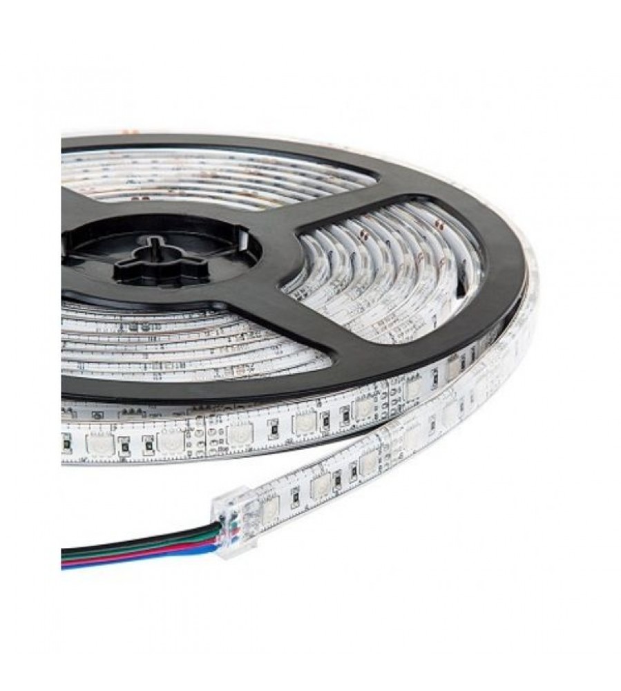 5M LED juostelė 18W/m RGB 5V IP67 WS2812 HM-60-RGB-IC