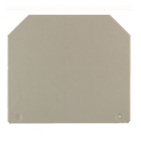 Galinė ir pertvaros plokštė gnybtams, Galinė plokštė, 56 mm x 1,5 mm, tamsi