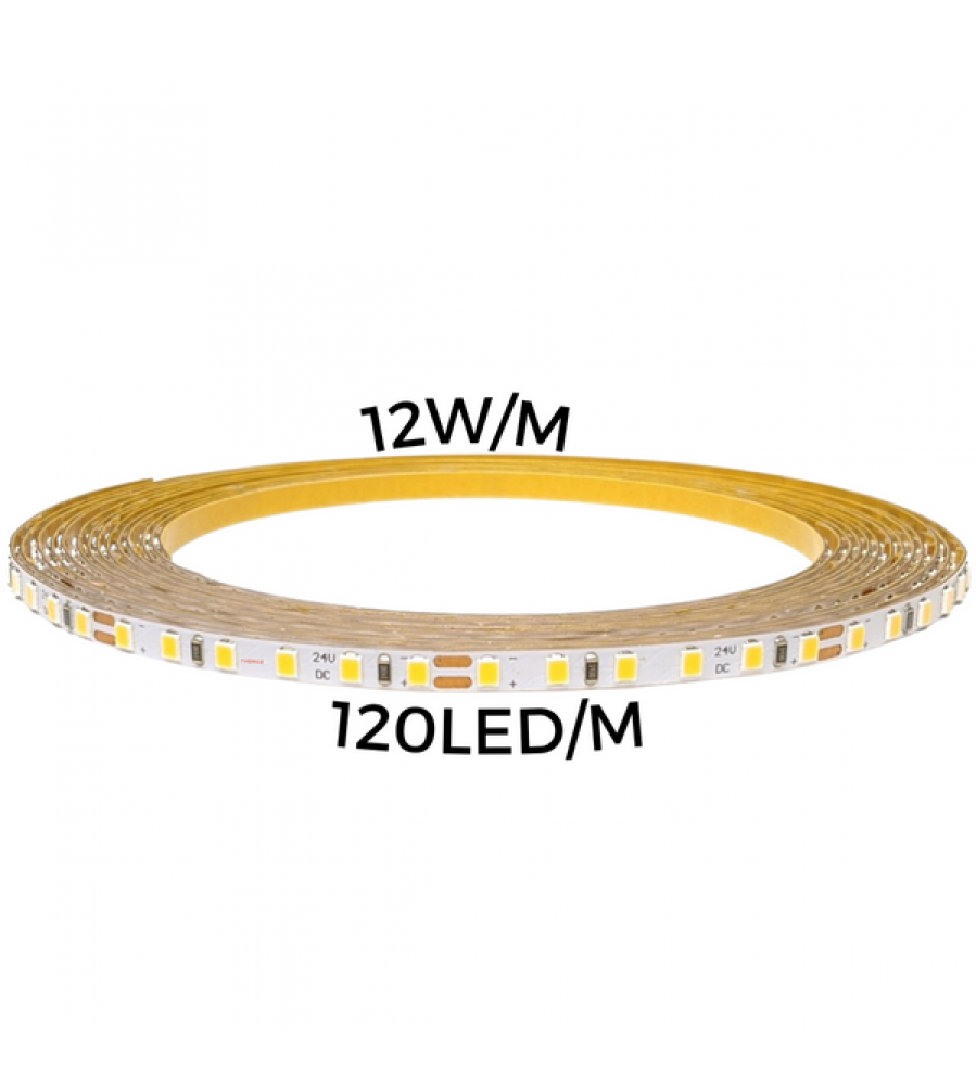 LED juostelė 12W/m 120led/m 12V IP67 4000K 1383lm/m 60'000h CRI>90 (5m) THORGEON LED juostelė 12W/m 120led/m 12V IP67 4000K 1383lm/m 60'000h CRI>90 (5m) THORGEON