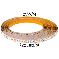 LED juostelė 25W/m 120led/m 24V IP20 4000K 2564lm/m 60'000h CRI>90 (5m) THORGEON