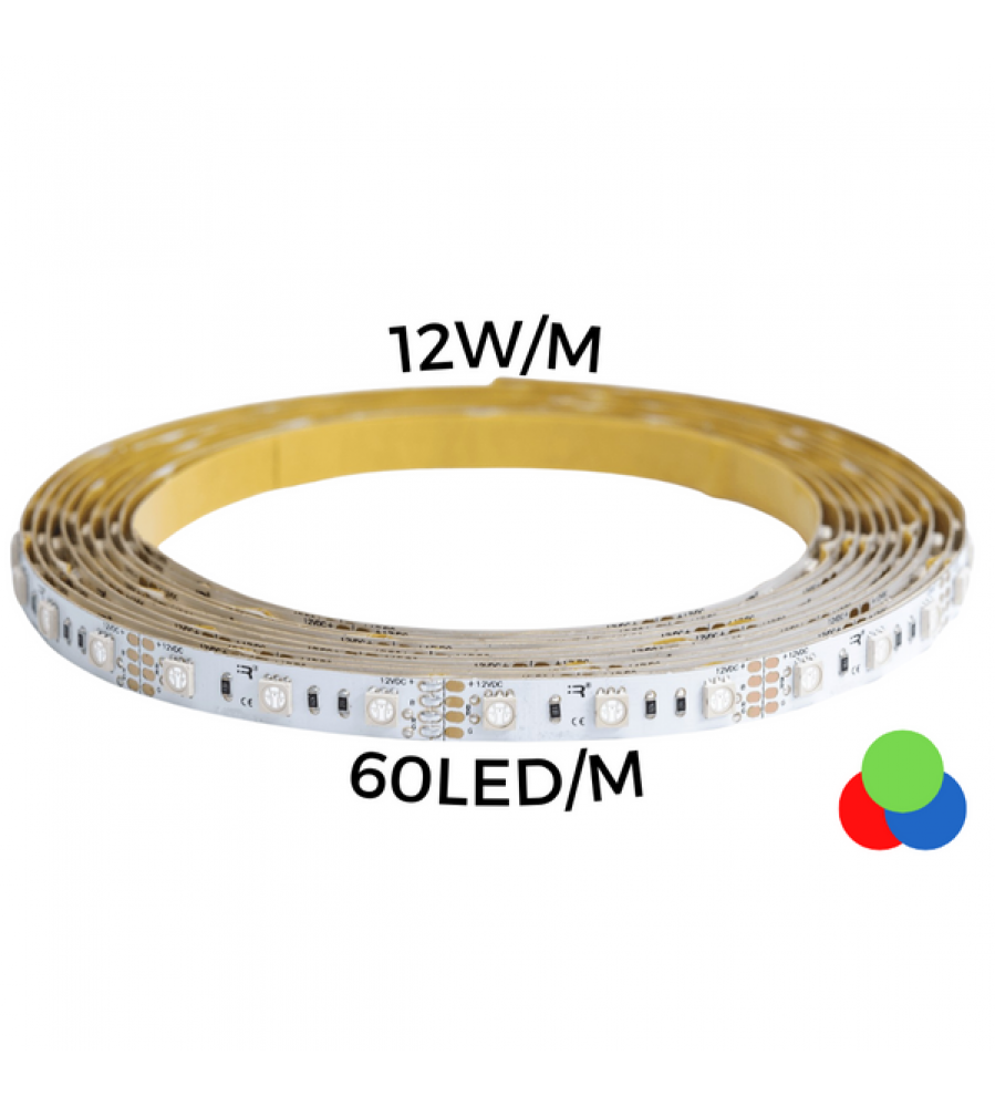 THORGEON 16036 RGB LED juosta, 12 W/m, 24 V, IP67, 5 m