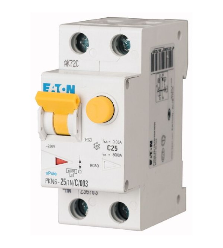 RCD/MCB derinys, 16 A, 300 mA, MCB išjungimo charakteristika: B, 1p+N, RCD išjungimo charakteristika: A RCD/MCB derinys, 16 A, 300 mA, MCB išjungimo charakteristika: B, 1p+N, RCD išjungimo charakteristika: A