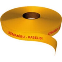 Įspėjamoji juosta "CAUTION Cable" 80mm geltona250
