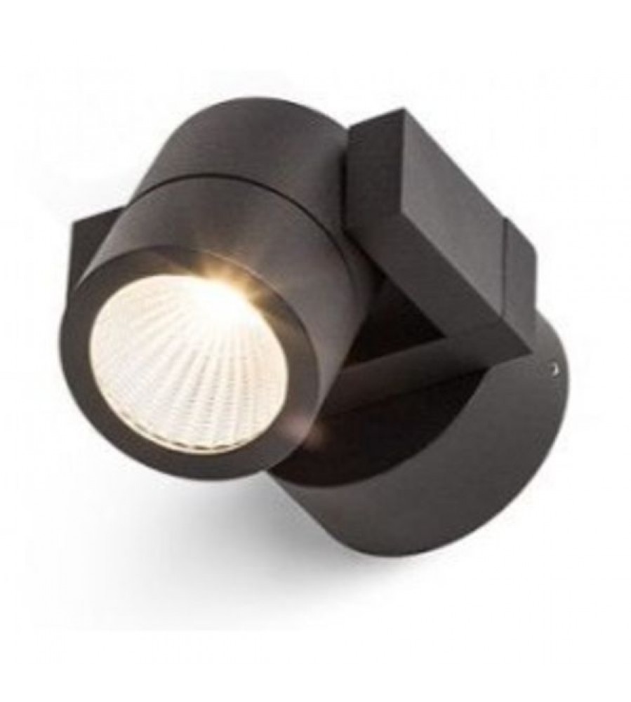 ORIT sieninis juodas LED prožektorius 6W 80° IP44 3000K R12034 RENDL