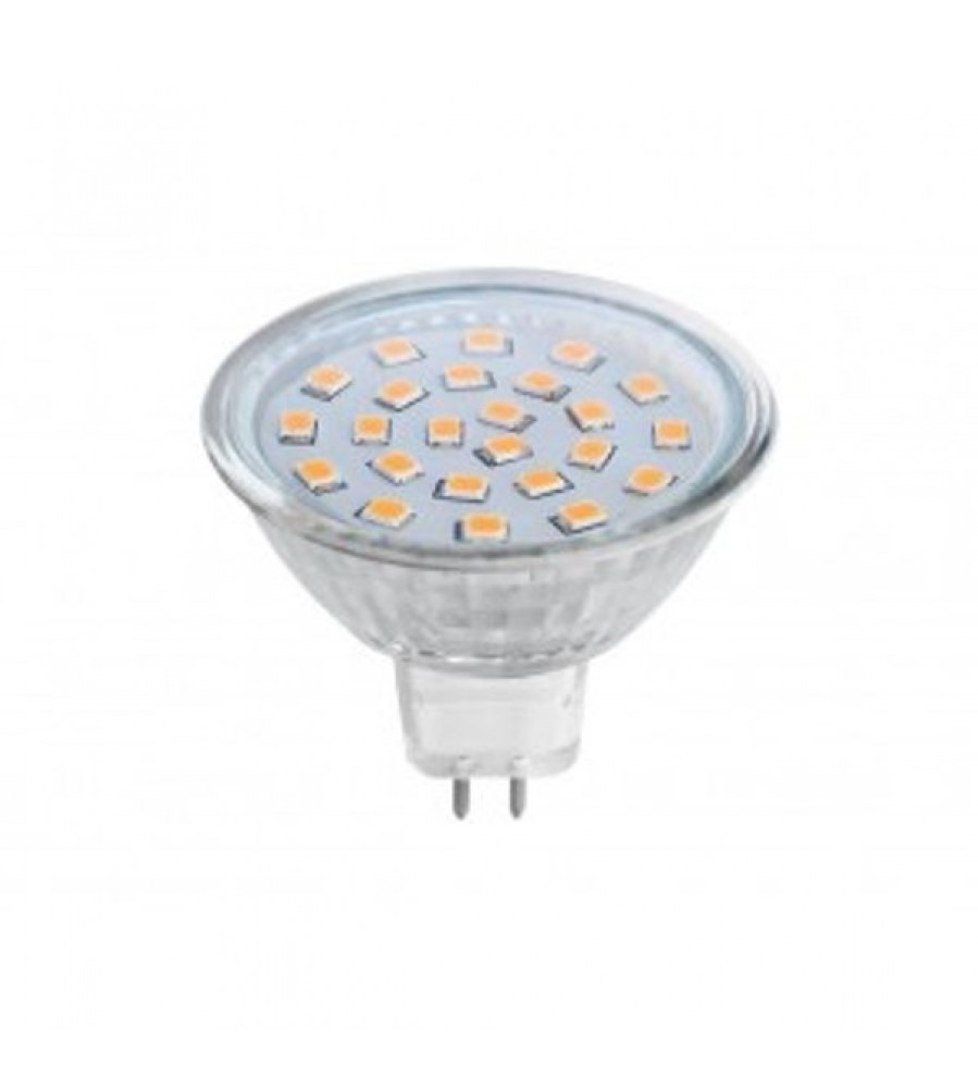 LED lemputė MR16 1.5W 220V GX5.3 geltona