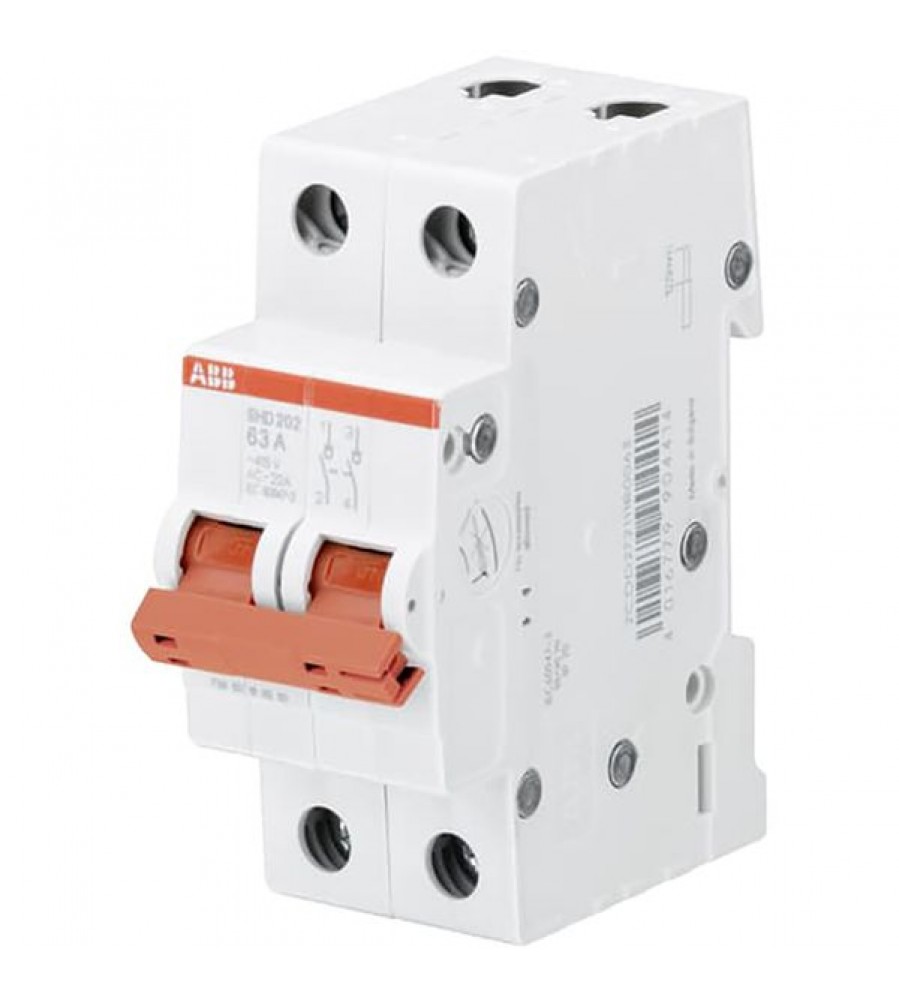 ABB SHD202/63 jungiklis-skyriklis, 2P, 63 A, 415 V AC
