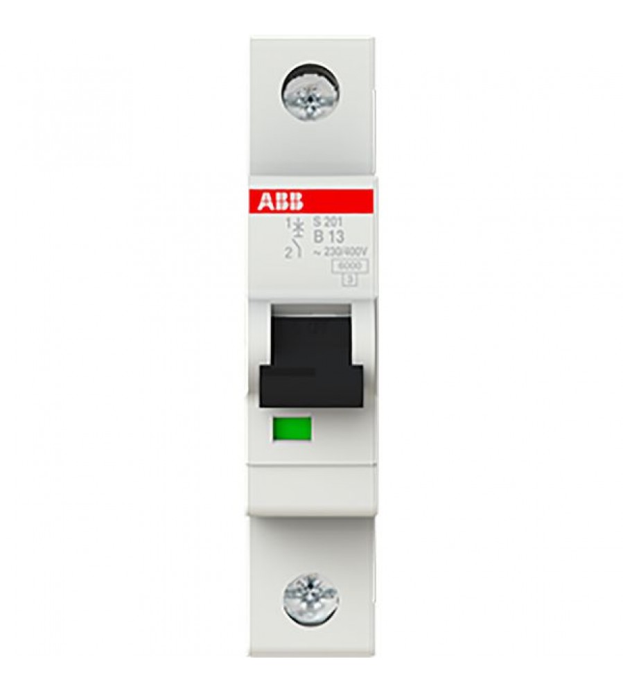 ABB S201-B13 automatinis jungiklis, 1P, 13 A, B, 6 kA