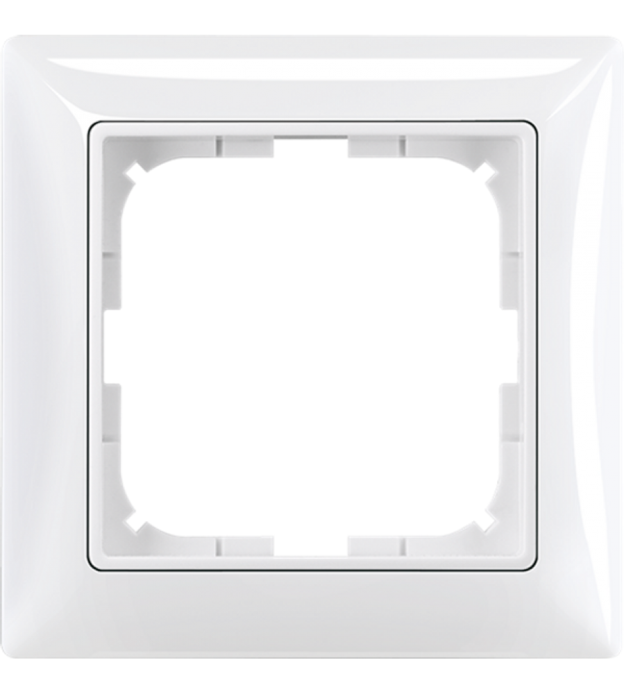 2511-94-507 Viršelio rėmas 1gang(s) Alpine white – Basic55