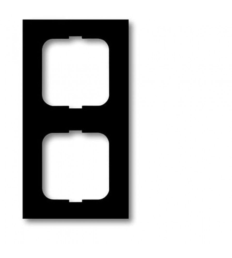 1722-885K Cover Frame future® linijinis juodas matinis