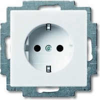 20 EUC-94-507 Dengiamosios plokštės (iš dalies su įdėklu) Apsauginis kontaktas (SCHUKO) Alpine white - Basic55