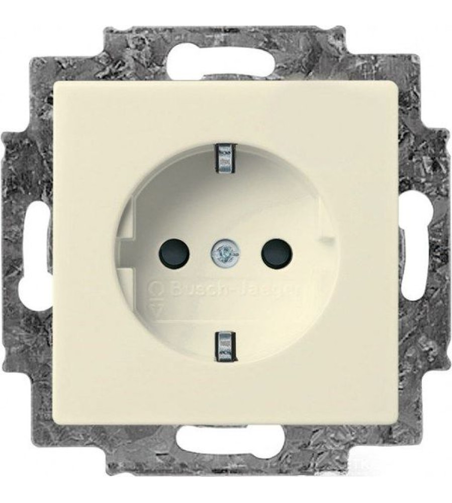 20 EUC-92-507 Dengiamosios plokštės (iš dalies su įdėklu) Apsauginis kontaktas (SCHUKO) baltas - Basic55