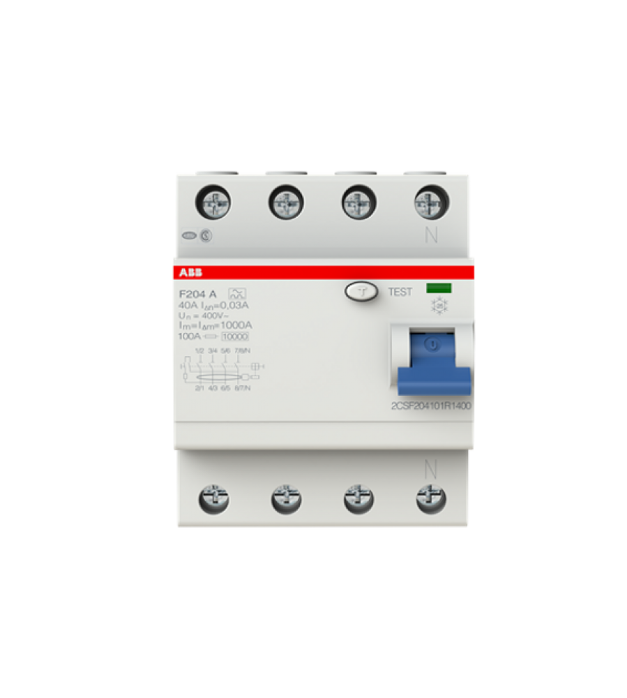 RCD F200 4P 25A 30mA A