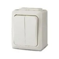 Jungiklis v/a 2v 250V 10A IP54 GAO baltas 9850