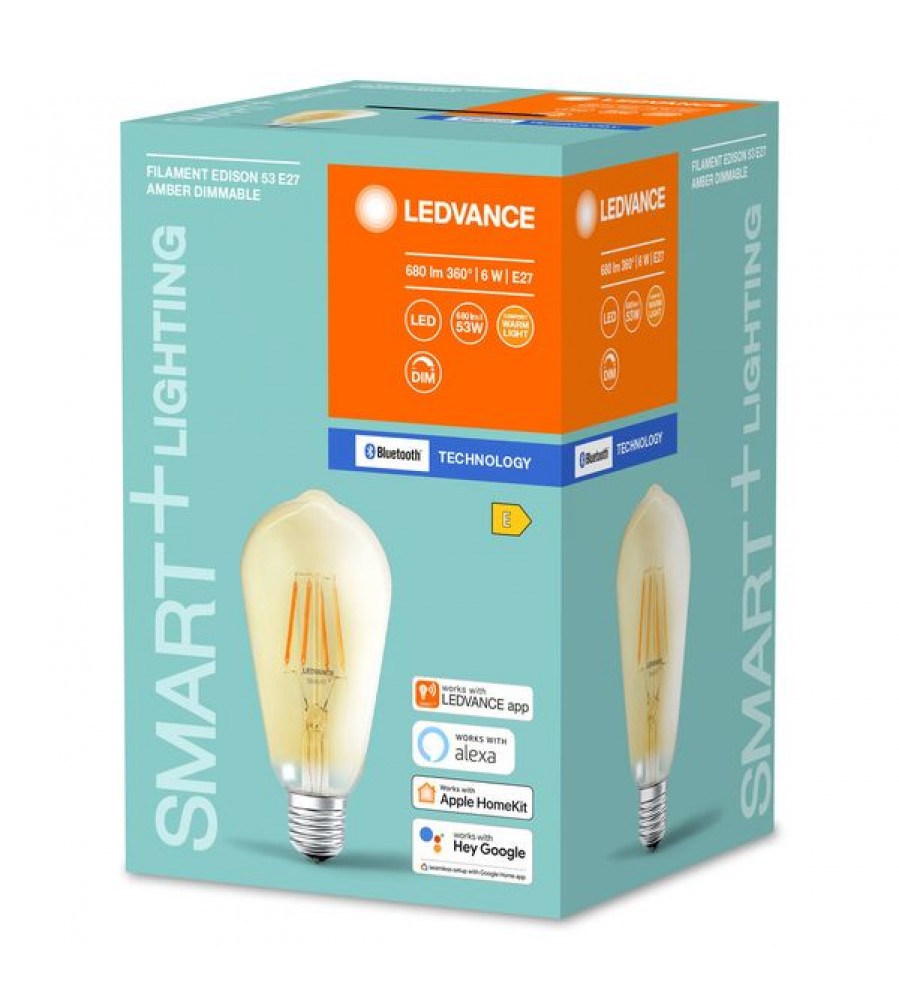 SMART+ Filament Edison pritemdomas 52 6 W/2400 K E27