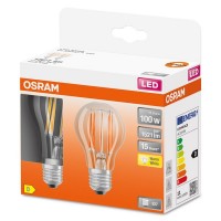 LEDVANCE CLASSIC A E27 LED lemputė 11 W, 2700 K, skaidri