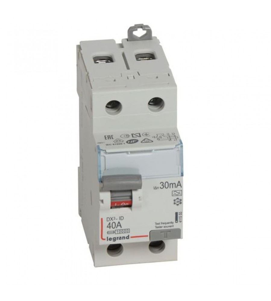 RCD DX³-ID - 2P - 230 V~ - 40 A - 30 mA - A tipo