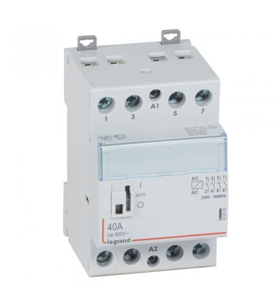 Maitinimo kontaktorius CX³ - su 230 V~ įtampa ir rankena - 4P - 400 V~ - 40 A