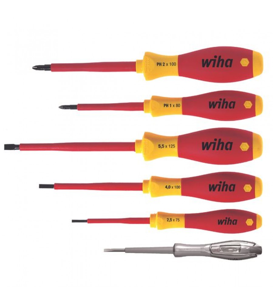 Elektrinis atsuktuvų rinkinys VDE 1000 V SoftFinish 6 vnt.
