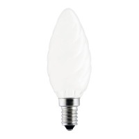 Kaitrinė lemputė E14 60W B35 220V Twisted FR.