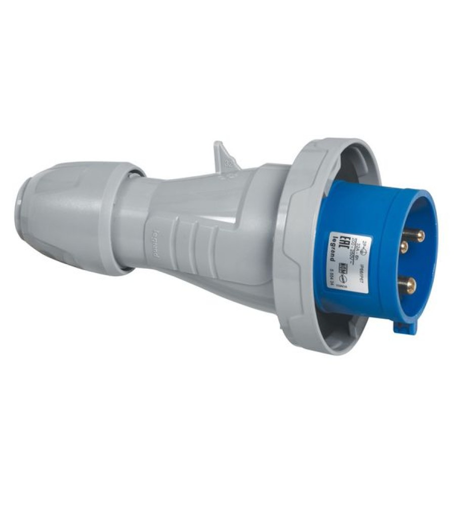 Tiesus kištukas P17 – IP66/67 – 200/250 V~ – 16 A – 2P+E