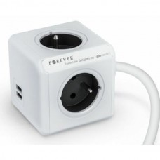 Forever ilgintuvas kubas, 4 lizdai, 2 USB, 1,5 m