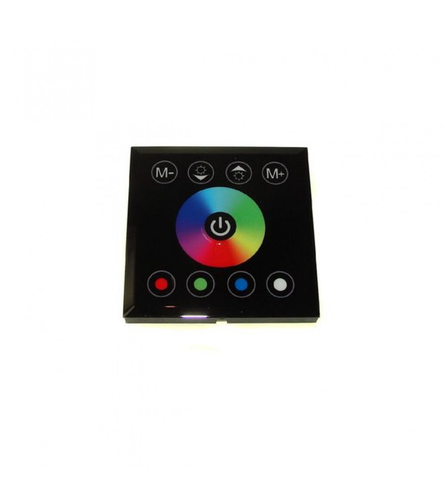 BOWI 010889 RGB LED valdiklis su juodu liečiamuoju pulteliu, 12–24 V