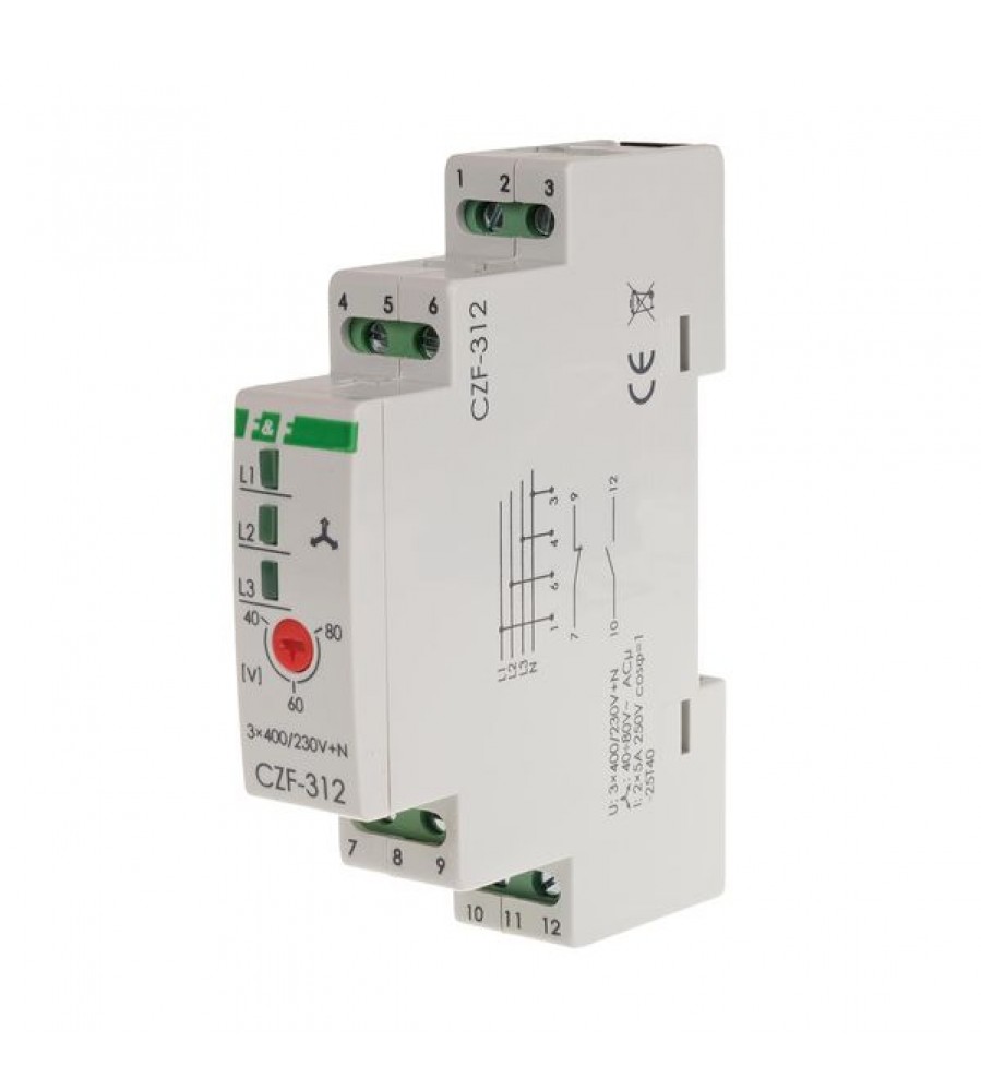 CZF-312 Relė 1C+1O ar reg. F&F