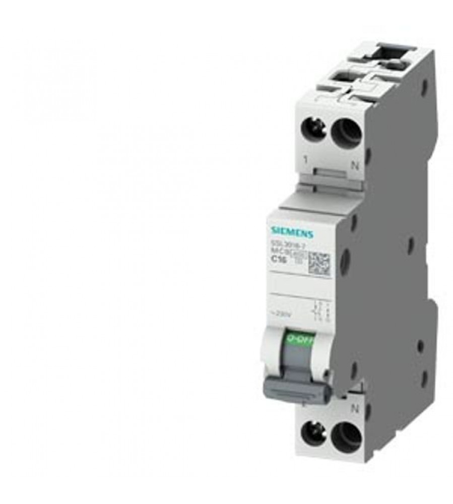GRANDINĖS IŠJUNGIKLIS 230V 4.5KA, 1+N-POLE/1MW C2