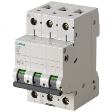 Miniatiūrinis automatinis jungiklis 400 V 6kA, 3 polių, C, 25A