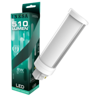 LED lemputė PLCC 6W 510lm 120° 4000K G24d G2