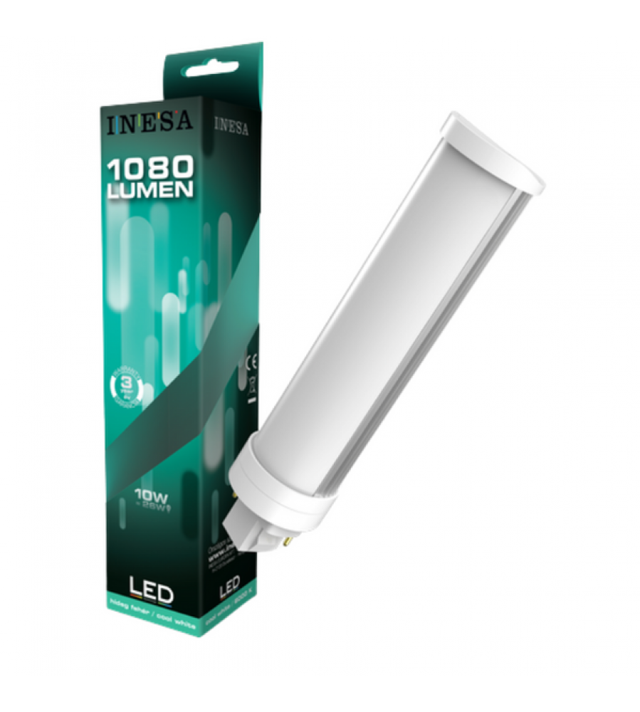 LED lemputė PLCC 10W 1080lm 120° 6000K G24d G2