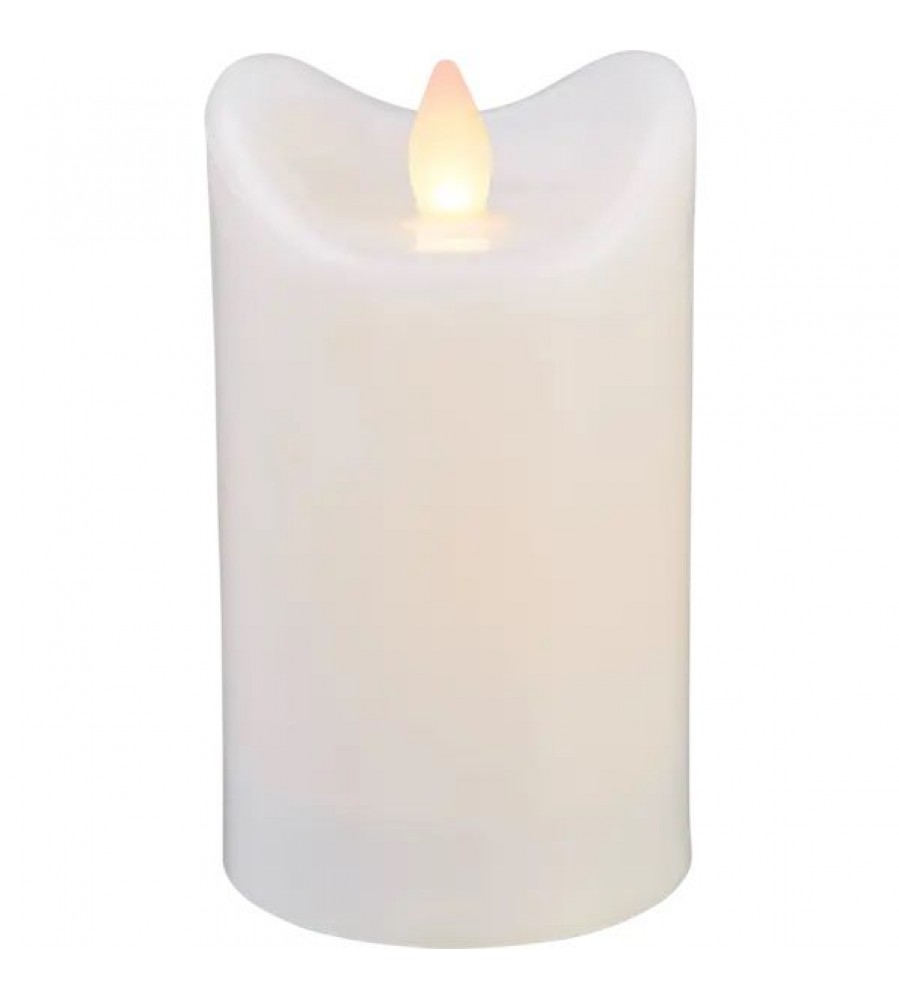 STAR TRADING BIANCO 064-01 LED žvakė, 12 cm, balta, IP44