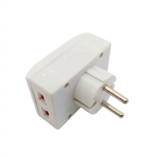 LFI AE-SL501003BW trijų EURO lizdų adapteris, 10 A