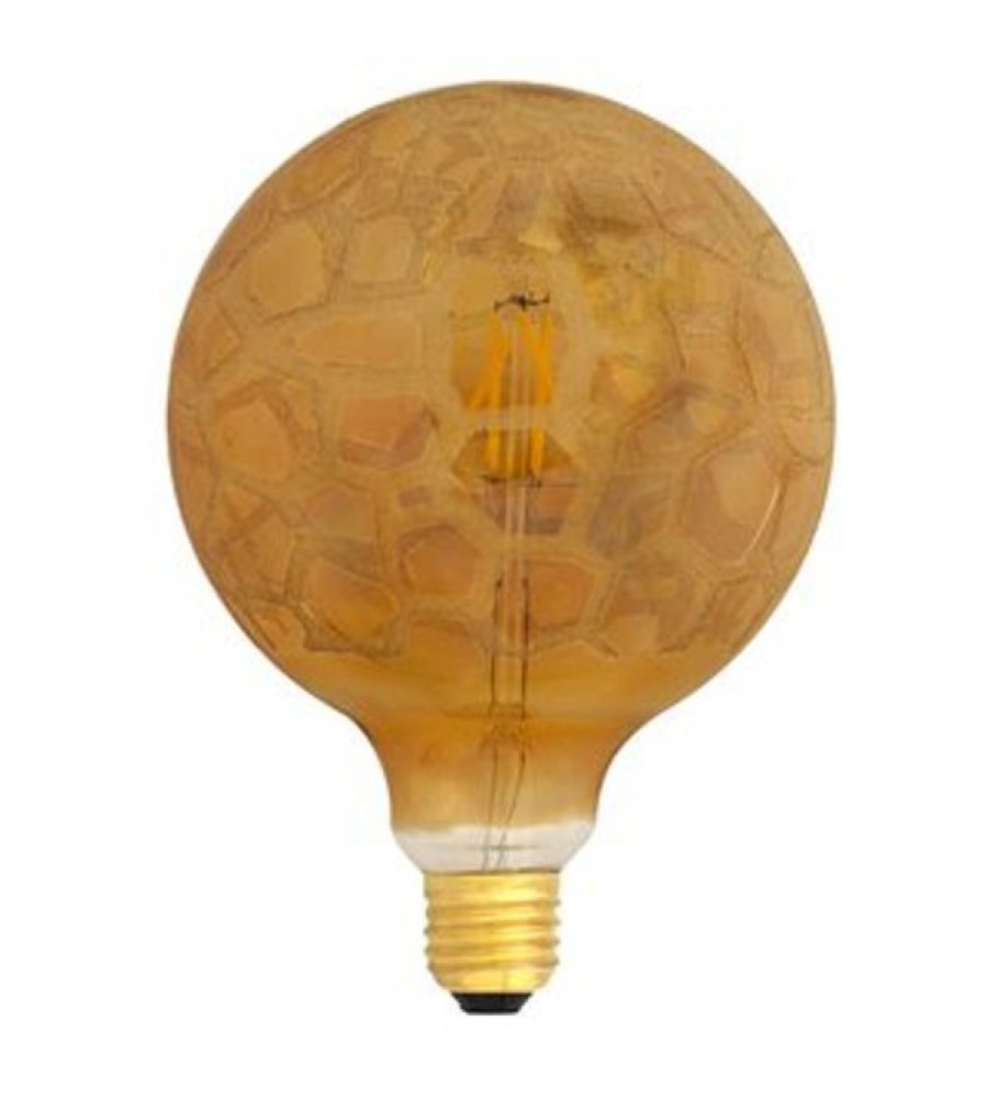 LED lemputės kaitinys E27 4W Globe G125 auksinis tinklelis Shad