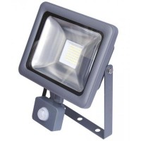 Prožektorius – 20W 1400lm 6000K IP44 – Jutiklis – pilka